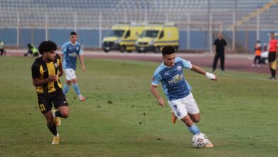 أزمة جديدة في الدوري المصري بسبب مباراة المقاولون العرب وبيراميدز