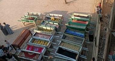 19 نعشًا تنتظر جثامين ضحايا حادث الطريق الإقليمي بالمنوفية: تغطية حية