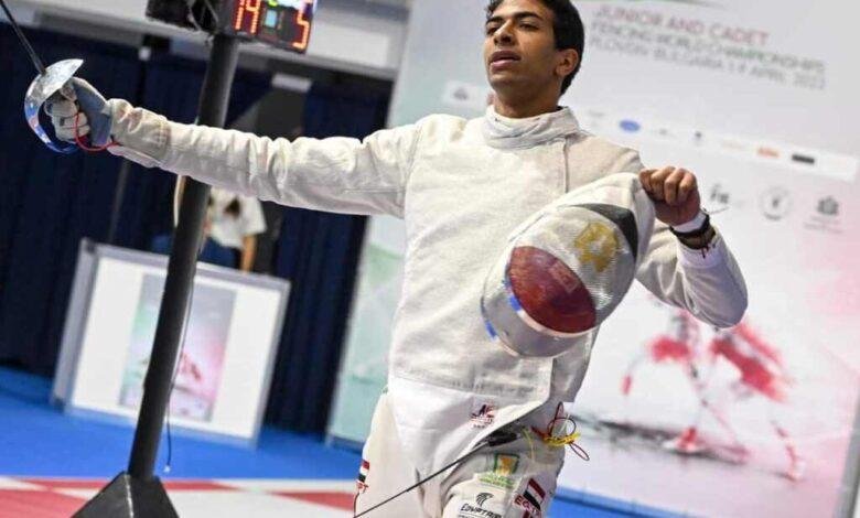 أحمد هشام يتأهل لنصف نهائى بطولة إفريقيا للسلاح