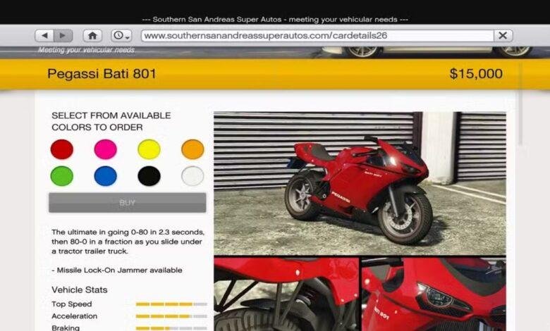 أسرع دراجات نارية في GTA Online - الجزء الثاني والأخير