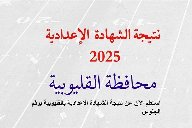 نتيجة اعدادية القليوبية 2025