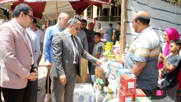 افتتاح سوق اليوم الواحد بمنطقة الصيادين بمدينة الزقازيق