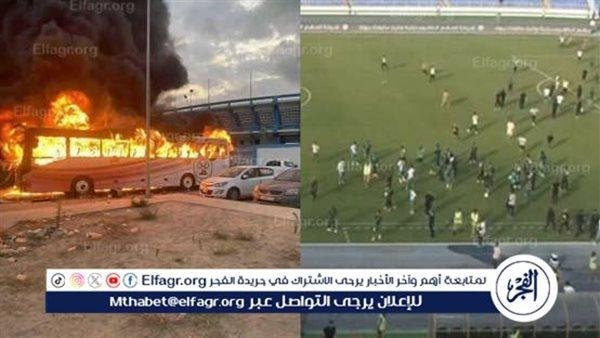 توقف مباراة الديربي الليبي بسبب أعمال شغب وإصابة الحكم البرتغالي