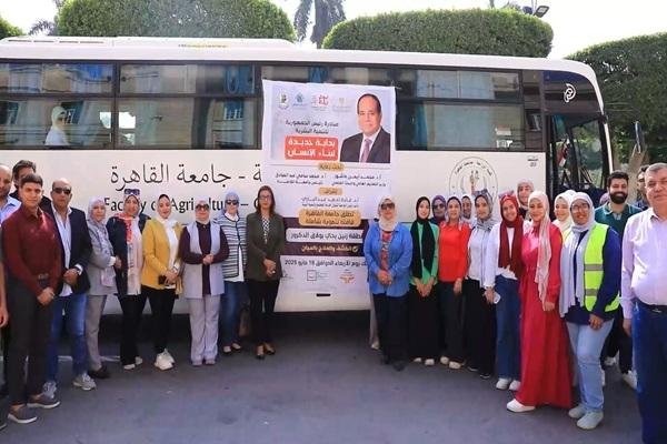 جامعة القاهرة تطلق قافلة تنموية شاملة بمنطقة زنين ببولاق الدكرور