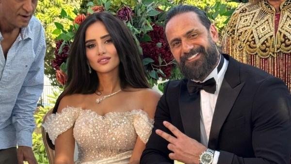 زينة عروسة في كواليس تصوير مسلسل ورد وشيكولاتة