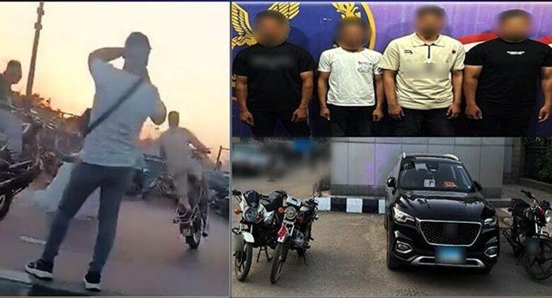 ضبط قائدى سيارة وبعض الدراجات النارية لاستعراضهم بحفل زفاف