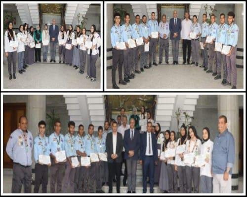 محافظ القليوبية يُكرم فريق جوالة ميت نما لفوزه بالمركز الأول في ملتقى شرم الشيخ