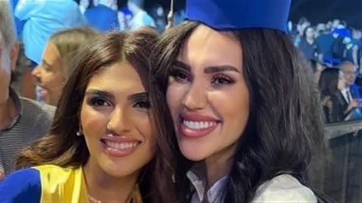 مي فاروق تحتفل بتخرج ابنتها زينة من المدرسة الثانوية