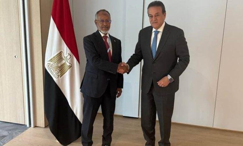 وزيرا الصحة المصري والموريتاني يبحثان سبل تعزيز التعاون في القطاع الصحي