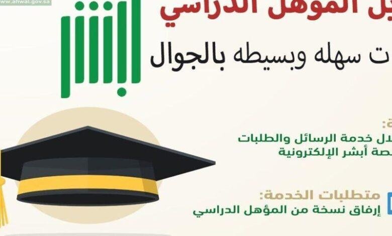 تحديث مؤهلك الدراسي عبر أبشر 1447 بسرعة من جوالك في ثوانٍ