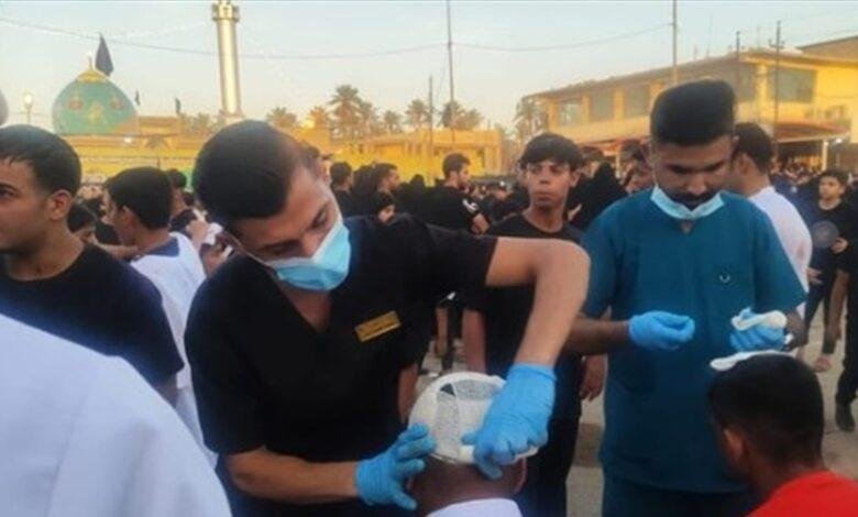 صحة بابل تعلن "التعامل" مع نحو 6 آلاف متطبر في عاشوراء
