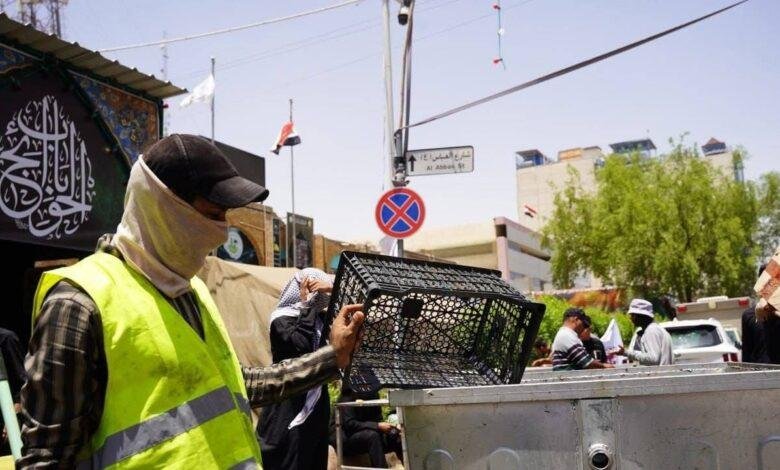كربلاء تعلن رفع 15 الف طن من النفايات حتى الان