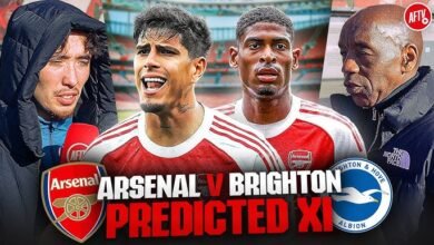 arsenal vs brighton.. تشكيلة أرسنال ضد برايتون في كابيتال ون