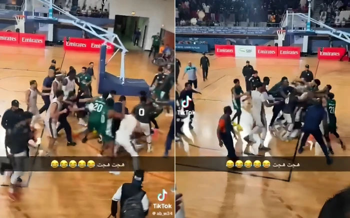 مباراة كرة السلة بين العلا والأهلي تتحول إلى مشاهد عنف وتبادل للاعتداءات بين اللاعبين