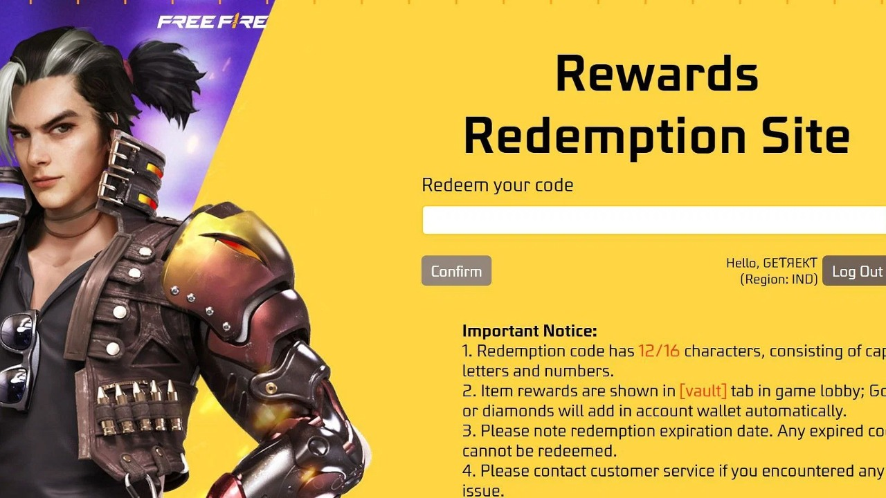 أكواد فري فاير