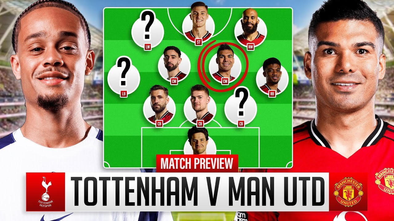 أين يمكنني مشاهدة مباراة توتنهام ضد مانشستر يونايتد مباشر في الدوري الإنجليزي