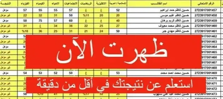 “لينك فوري”.. نتائج السادس الإعدادي الدور الثالث 2025 بصيغة PDF لجميع المحافظات العراقية من موقع وزارة التربية