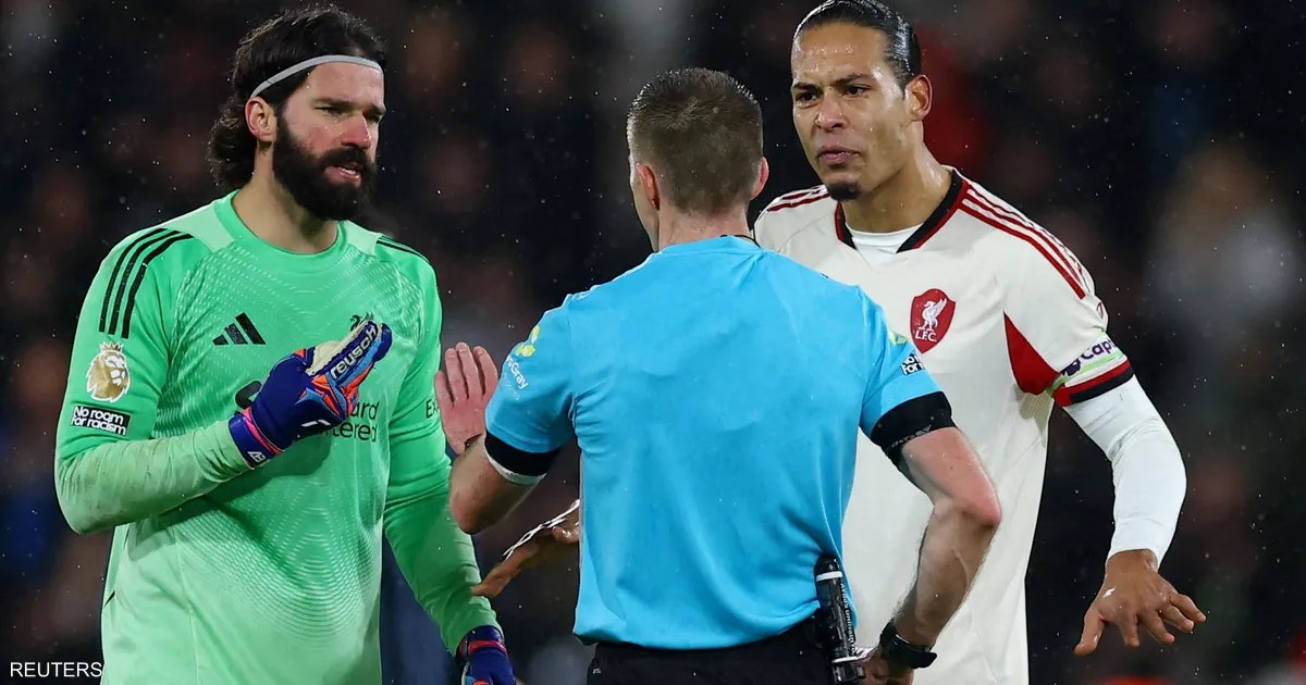 «هزيمة ليفربول أمام بورنموث تثير غضب فان دايك»