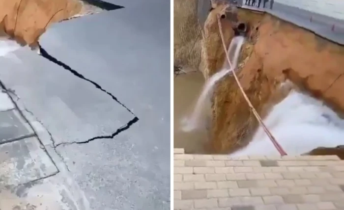 «عاجل: تفاصيل الانهيار في شارع رئيسي شمال الرياض والجهات المعنية توضح الأسباب»