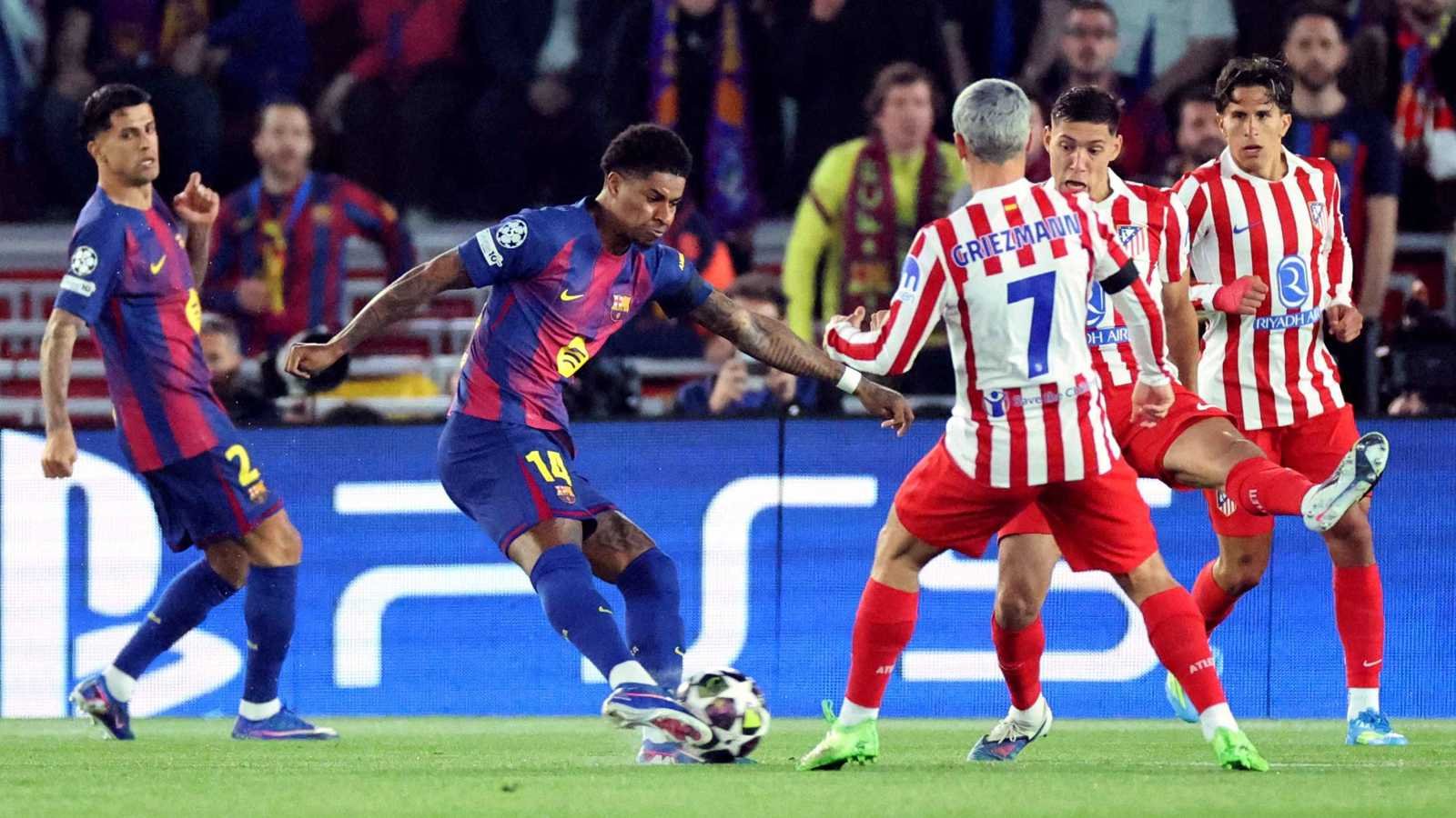 أتلتيكو مدريد يلدغ برشلونة بثنائية في ليلة الأبطال